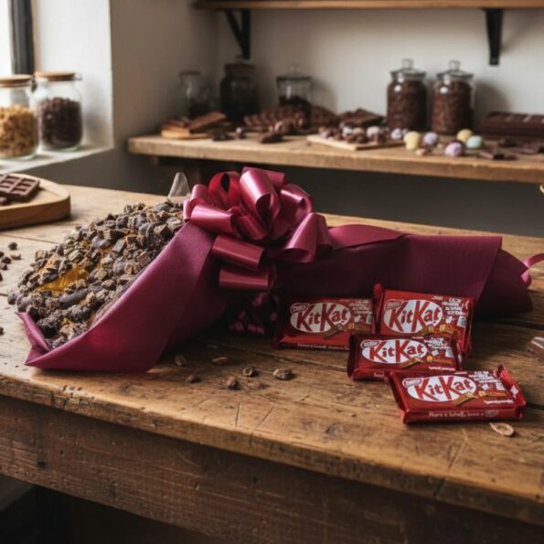 Ramo de croissants bañados en en Kit-Kat