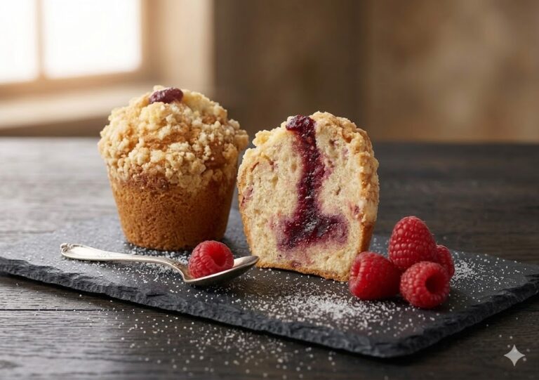 Muffin de arándanos y yogourt