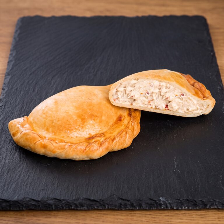 Empanadilla rellena de queso de cabra